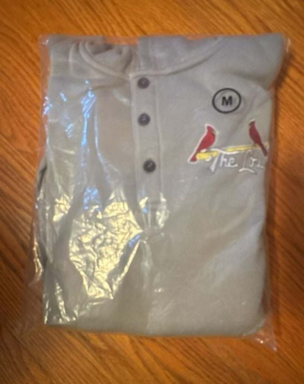 St. Louis Cardinals MLB Dugout Hoodie Size M Gray